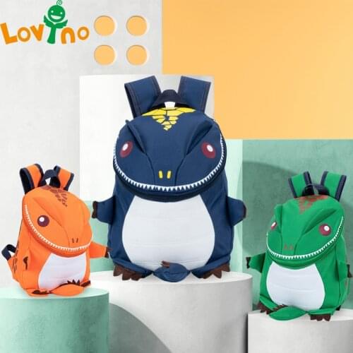 Cute Cartoon Toddler Baby Harness Backpack Leash Safety Anti-Lost Backpack Strap Walker Dinosaur Kids Backpack