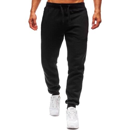 Mens Joggers Casual Pants Fitness Men Sportswear Tracksuit Bottoms Skinny Sweatpants Trousers Spring Black Gyms Track Jogger