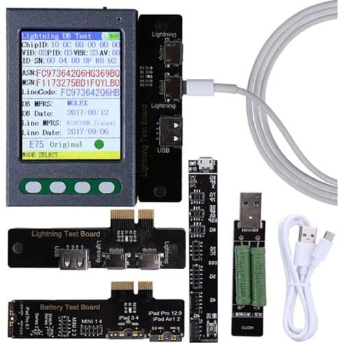 USB Cable Tester Battery Tester For iPhone XS XR XS Max X 8 8P 7 7P 6S 6 6P 5 5S Battery Checker Data Cable Tester Clear Cycle