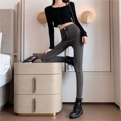 2021 New slim Women High Waist jeans Stretch Pencil Pants pencil pants stretch skinny pants casual trousers