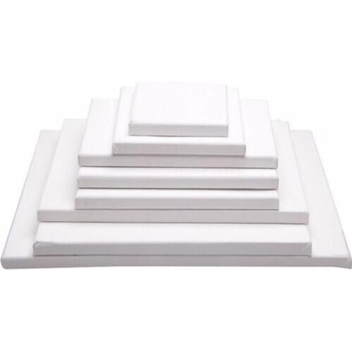 1Piece White Blank Square Artist Canvas For Canvas Oil Painting,Wooden Board Frame For Primed Oil Acrylic Paint
