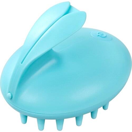 1pcs Electrical Head Massager Shampoo Massage Comb Bath Vibration Brush Scalp Relaxation Rabbit Appearance Health Care Tool