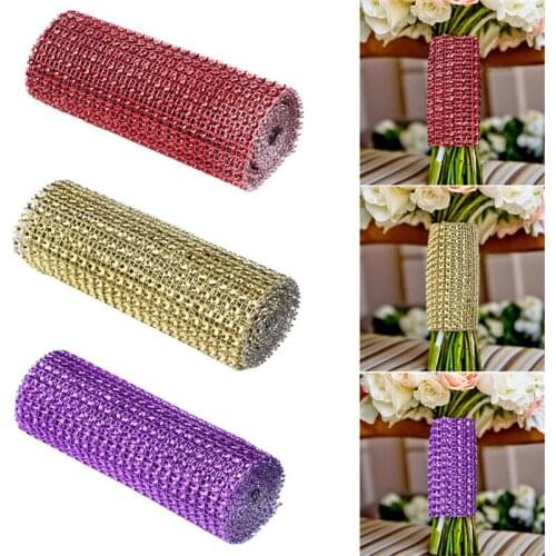 2017 Fashion 1pcs 900 * 12cm Diamond Net Diamond Fancy Fountain Crystal Ribbon Wedding Party Gift Wedding Dress 9ZHH196