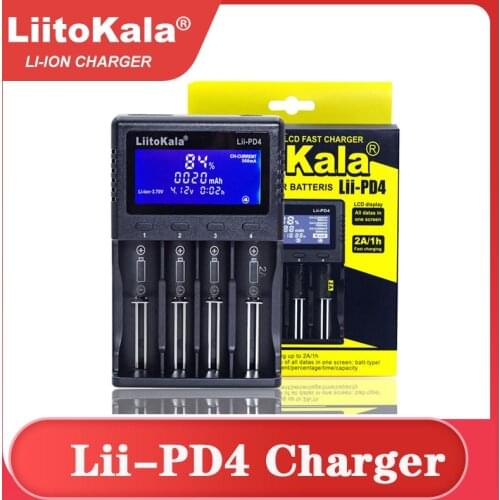 2021 LiitoKala Lii-PD4 Lii-S4 Lii-500S Lii-S6 battery Charger for 18650 26650 21700 AA AAA 3.7V/3.2V/1.2V lithium NiMH batteries