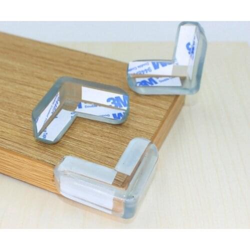 4 PCS /1 PC Child Safety Transparent Silicone Protector Table Corner Protection Cover Children Table Corner Bumper Home Tool