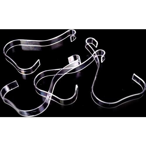 4pcs/lot Plastic Shoe Trees Womens Sandals Show Holder Shoe Display Stand Rack Fashion Clear Elastic