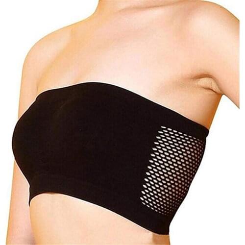 80% Hot Sale Lady Breathable Seamless Strapless Non-Slip Wrapped Chest Tube Top Bra Underwear
