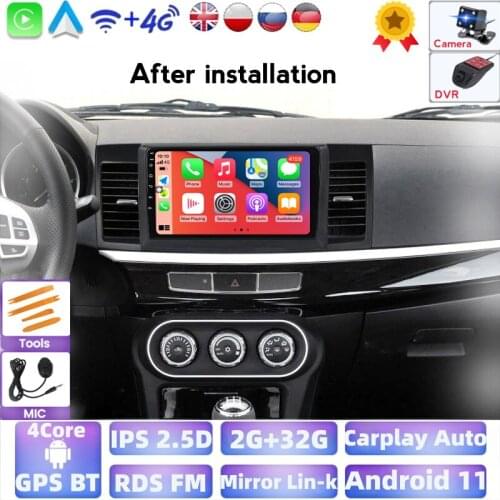 IPS 2.5D Android 2G+32G Car DVD Multimedia Player For Mitsubishi Lancer 2007 2008 2009 2010-2012 2DIN GPS Radio Video Stereo