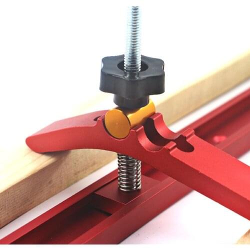 Aluminum Alloy Quick Acting Hold Down Clamp T-slot T-track Clamp Set Woodworking Tools