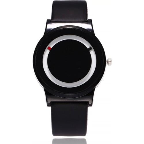 New Arrival Trend no-pointer Concept Watch Minimalist Simple Creative Brand Woman Ladies Dress Watch Men Quartz wristwatch