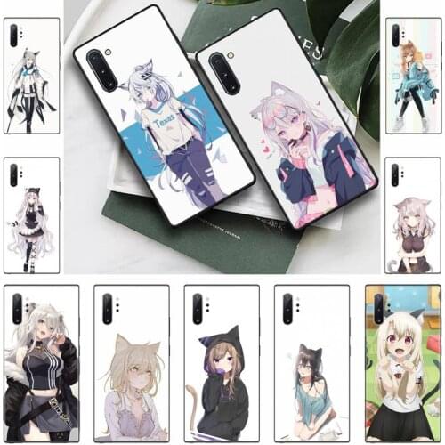 Nekomimi Catgirl Phone Case For Samsung S6 S7 edge S8 S9 S10 e plus A10 A50 A70 note8 J7 2017