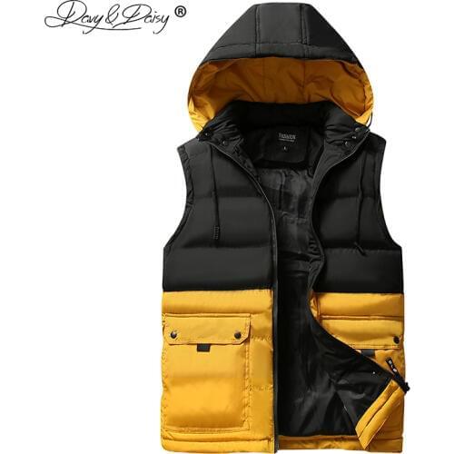 DAVYDAISY Hooded Vests For Men