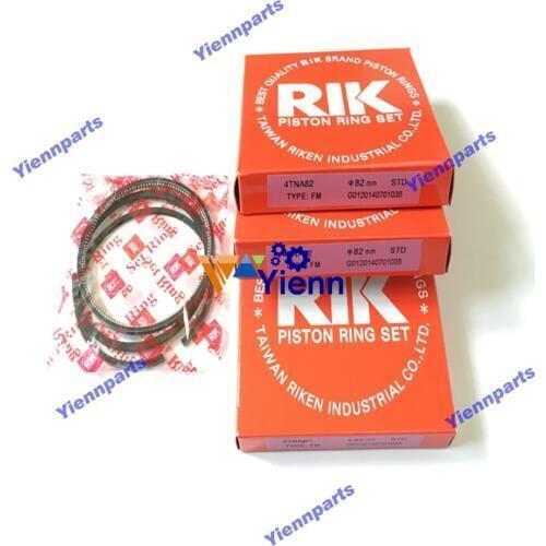 For Yanmar 4TNV82 4TNV82A Piston Ring Set For fit Excavator Tractor Engine Repair Parts