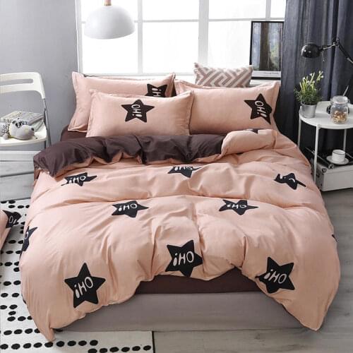 Home Textile Star Print Style Bedding Sets 3/4pcs Childrens Boy Girl And Adult Bed Linings Duvet Cover Bed Sheet Pillowcase