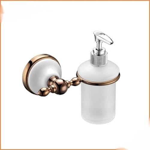 European Zinc Alloy Soap Dispenser Antique Frosted Glass Container Bottle With Silver Finish Bathroom Products