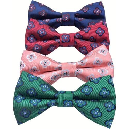 Neck Bow Classic Fashion Floral Neck Tie for Wedding Men Fashion Business Bowtie Neckwear Microfiber Bowtie Butterfly Tuxeo Ties