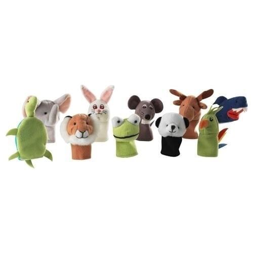 Tıtta Zwierzat Toy Finger Puppet 10 Pieces