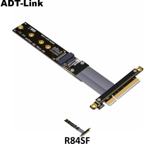 M.2 key-M NVMe SSD Extension Cable Riser Card 8x PCI-Express 3.0 PCIE Full Speed 32G/bps M Key Extender