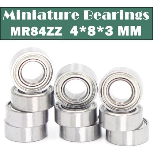 MR84ZZ Bearing ABEC-1 (10PCS) 4*8*3 mm Miniature MR84-ZZ Ball Bearings MR84 ZZ WML4008ZZ L-840ZZ
