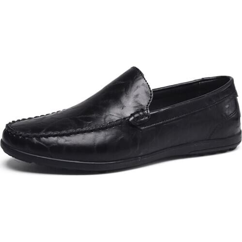 Men Loafers Moccasins Slip on Shoes for Men Leather Casual Driving Shoes