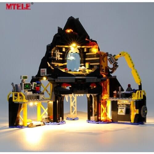 MTELE Brand LED Light Up Kit For 70631 Garmadons Volcano Lair (NOT Include The Model)