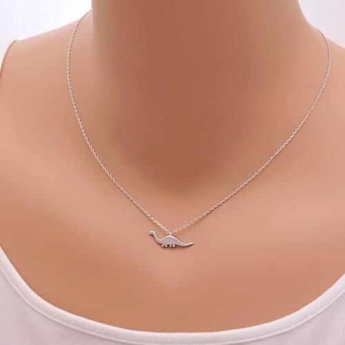 Daisies (10pcs/lot) Apatosaurus Dinosaur Necklace Charm Pendant necklace Jewelry Necklace For Women Girl