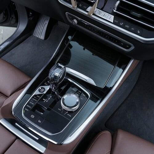 Suitable for 2019-21 BMW new X5 gear panel decoration frame gear decoration strip central control modification