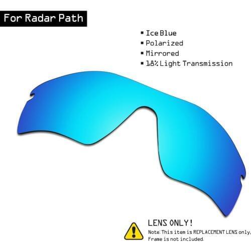 SmartVLT Polarized Sunglasses Replacement Lenses for Oakley Radar Path - Ice Blue