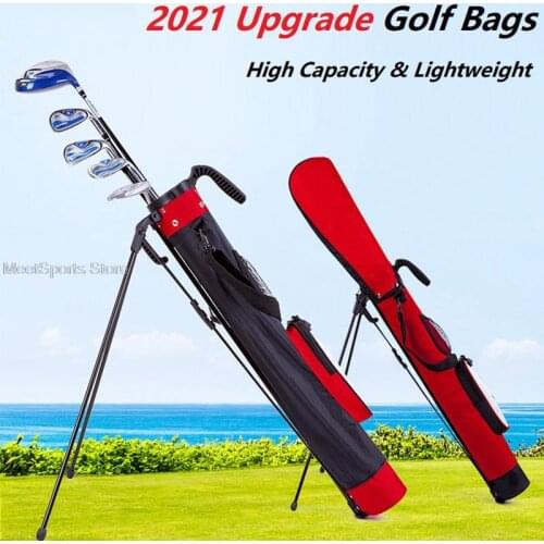 Portable Golf Bracket Bag Ultra-Light Waterproof Golf Gun Bag Quality Stand Rack Large Capacity Carry Pack Can Hold 9 Clubs New