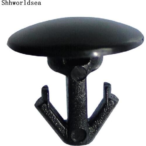 Shhworldsea Free shipping 100pcs POM Black Hood Retaining Fastener Clip
