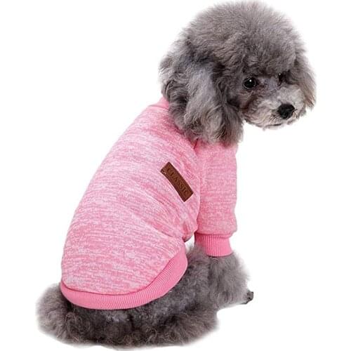Pet Dog Classic Knitwear Sweater Fleece Soft Thickening Warm Pup Dogs Shirt for Small Dog Chihuahua Yorkshire Terrier Poodle
