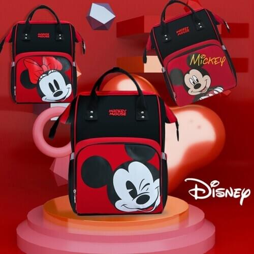 Disney Baby Diaper Bags USB Insulation Bag Maternity Hospital Care Bag Outing Baby Bag Organizer Mickey Baby Diaper Bag Backpack