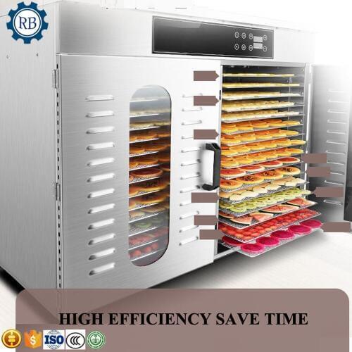 Small Type Home Use Multifunction Snacks Drying Dehydration Dryer 32 Trays Fruit Vegetable Meat Food Freeze Drying Machine