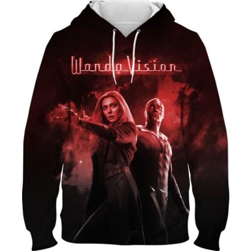 Wanda Vision Scarlet Witch Elizabeth Olsen 3D Print Cool Hoodies Men Women Children Sweatshirts Streetwear Coat Unisex Clothing