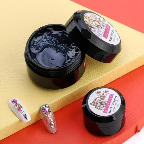High quality 20ML/1pcs Nail Rhinestone Gel Glue Super Sticky UV Gel Nail Polish Glue Decor For Gems Jewelry Decoration Art