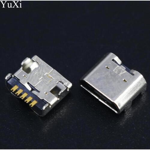 YuXi 10PCS/LOT new Micro mini USB Connector jack socket For LG Intuition VS950 V500 V400 F100 Charging Port dock plug repair