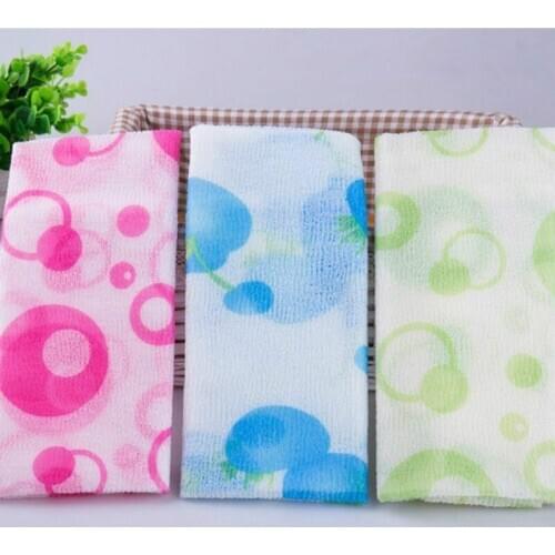 1pcs Circle Nylon Wash Handkerchief Towels Fast Drying Washcloth Shower Bathtowel Cloth Bathroom Item Gear Stuff Accessories