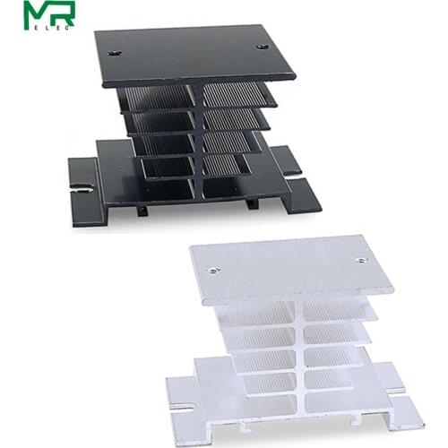 1pc single phase solid state relay SSR aluminum heat sink, relay cooling base
