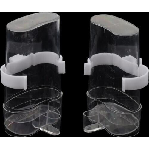 2pcs water dispenser water bottle water feeder with clip for birds, parrots