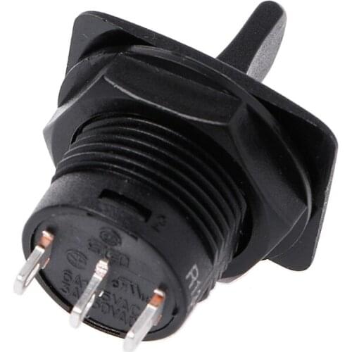 203F 1PC R13-402 3Pin 2Position ON-OFF-ON Maintained Round Toggle Switch