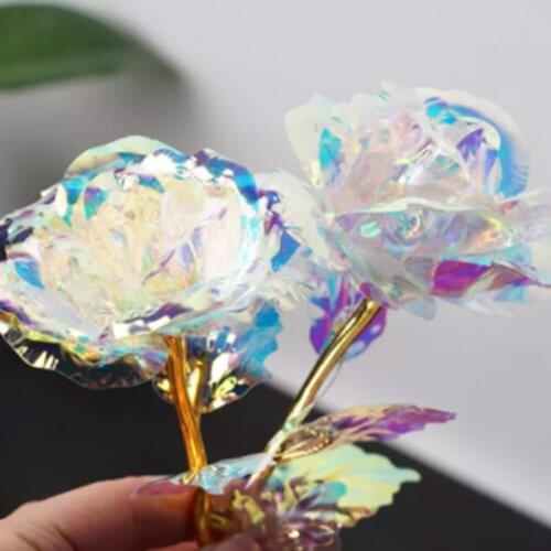 24K Gold Foil Rose Flower LED Luminous Galaxy Mother´s Day Valentines Day Girlfriend Gift