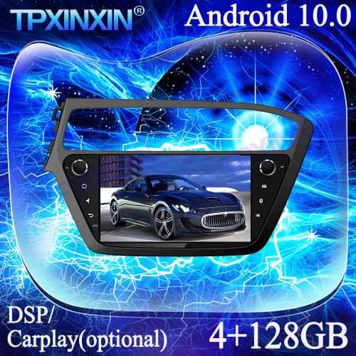 Android 10.0 PX6 IPS 4+128G For Hyundai I20 2018 Carplay Multimedia Player Tape Recorder GPS Navigation Auto Radio Head Unit DSP