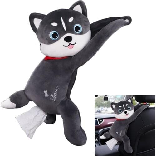 Car Tissue Box Automotive Sun Visor Tissue Holder for Car Cute Cartoon Sun Visor Napkin Holder Backseat Tissue Case