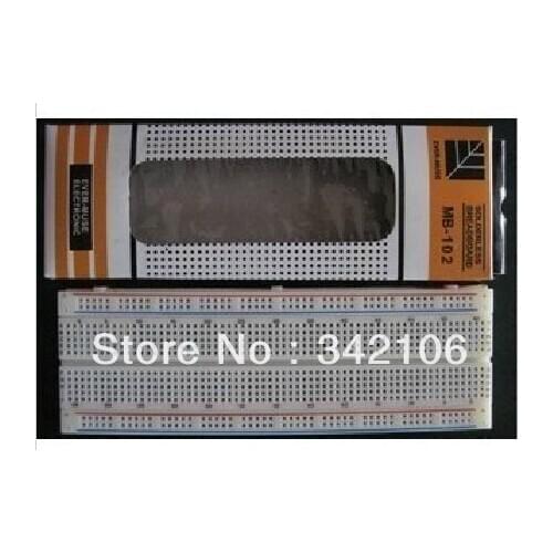 Free Shipping!!! MB-102 breadboard experiment connecting plate with color of red and blue lines