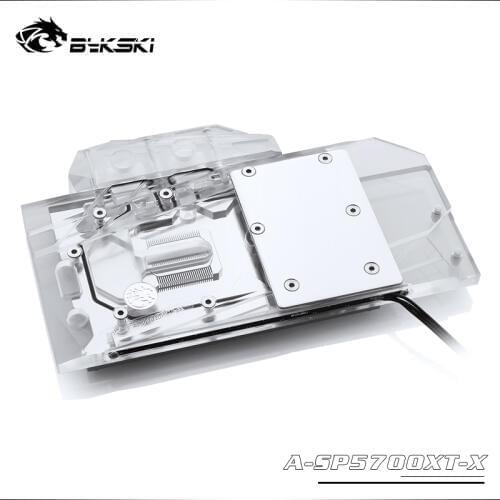 Bykski A-DL5700XTDEVIL-X GPU Water Cooling Block for Powercolor 5700XT Red Devil