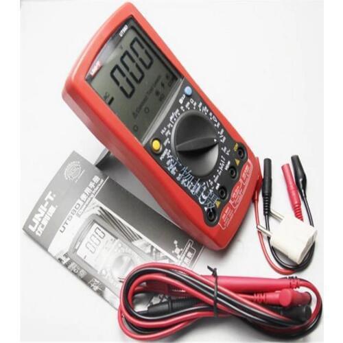 UNI-T UT58D LCD Digital Multimeter Volt Amp Ohm Capacitance Inductance Tester Freeshipping Multimeter Digital Professional