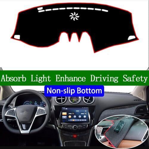 For BYD TANG DM 2015 2016 2017 Non-slip Bottom Dashboard Cover Car Decals Car Stickers Interior Car Accessories