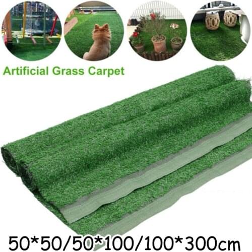 Artificial Grass Carpet Green Fake Synthetic Garden Landscape Lawn Mat Turf Lawn Really Lengthens The Lawn With Woven Bottom