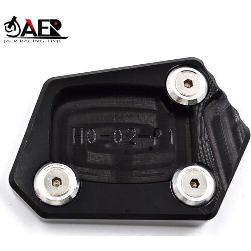 JAER For Honda CBR250R CBR250F CBR500R CBR300R CBR600RR CBR650F CNC Aluminum Motorcycle moto Side Stand Pad Plate Kickstand