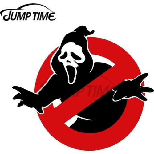 JumpTime 13 x 12.2cm For Screambusters Car Stickers and Decals Anime Fashion Occlusion Scratch Waterproof Vinyl Decor